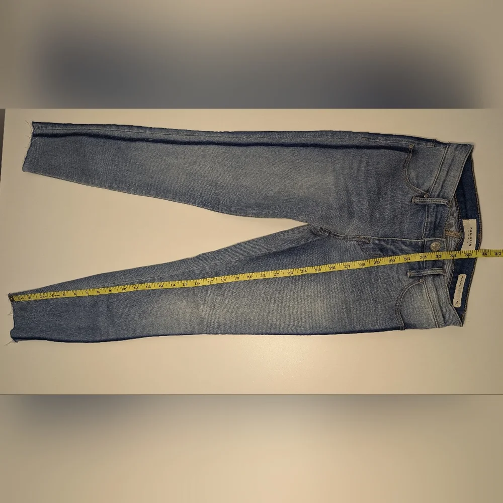 Pac Sun Womens Ankle Jegging Size 23 - 2 Blue Stripes down the side - Picture 10 of 11